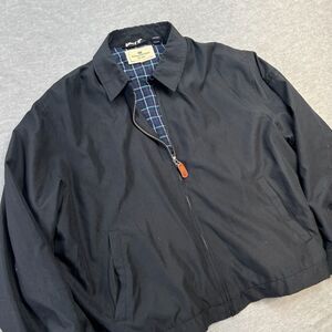 Canterbury of‎ New Zealand Jacket Mens Large Black Harrington Style Bomber Lined